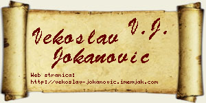 Vekoslav Jokanović vizit kartica